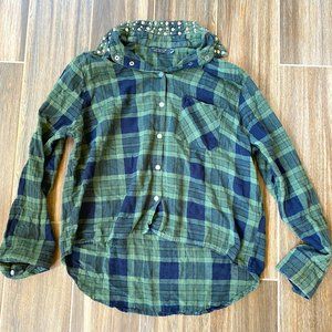 Topshop Cozy Crop Flannel Size 8  (US)